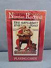 NORMAN ROCKWELL SATURDAY EVENING POST SANTA PLAYING CARDS FROM 1996