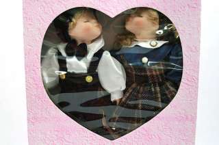 14 Victorian Porcelain Dolls   Boy and Girl Kissing NIB  