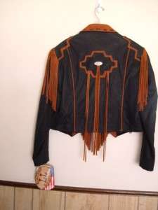   leather)/Rust Color Fringe and Accents ~ by Lariat Leather made in USA