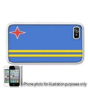 Aruba Flag Apple Iphone 4 4s Case Cover White