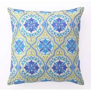  Back Bay in Blue & Green Embroidered Pillow