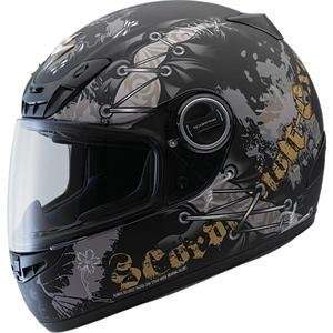  Scorpion EXO 400 Scar Helmet   X Large/Matte Black/Gold 