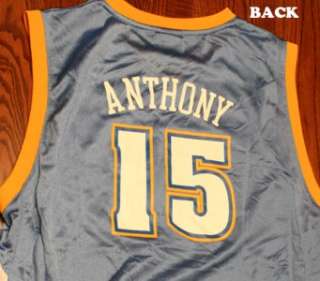 Denver Nuggets Carmelo Anthony NBA Reebok Jersey YXL  