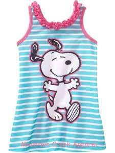 NWT OLD NAVY Little Girls Snoopy Graphic Nightgown 18 24m  