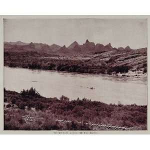  1893 Print The Needles Rock Formation Rio Grande River 
