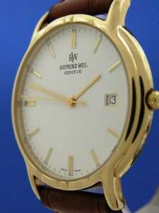 Mans Vintage Raymond Weil Geneve Gold Watch (55049)  