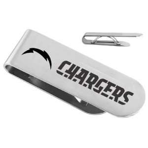   Steel NFL Football San Diego Chargers Logo Money Clip Jewelry