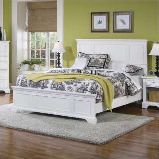Home Styles Naples Queen Panel White Finish Bed 095385799090  