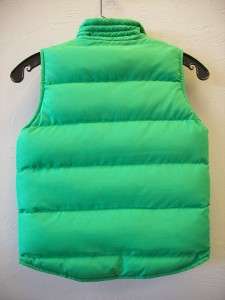 Little Girls Reversible Green Vest Size 4  