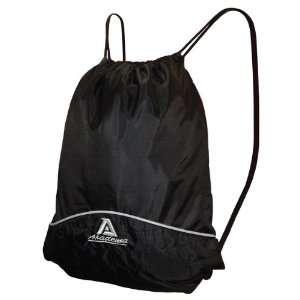  Akadema Gym Sack Drawstring Bag BLACK 13.5 X 16.5 X 1 