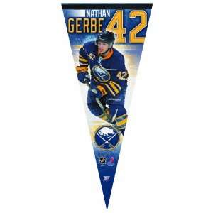 NHL Buffalo Sabres Nathan Gerbe 17 by 40 Inch Premium Quality Pennant 