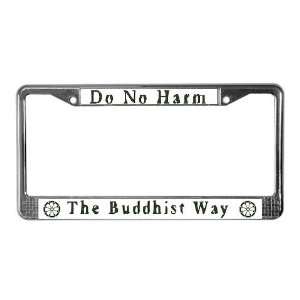 Sitting Buddha Religion License Plate Frame by   