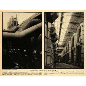   Margaret Bourke White Germany Nitrogen Plant   Original Halftone Print
