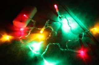 Multi Color BATTERY POWERED LIGHTS for Ugly Christmas Sweater s m l xl 
