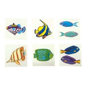  2 Tropical Fish Temporary Tattoos Case Pack 1008 