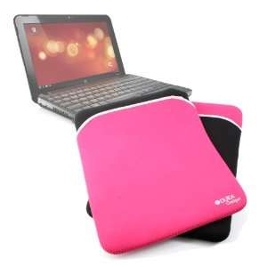   Black & Pink Reversible Neoprene Laptop Case For Compaq Mini CQ10 700