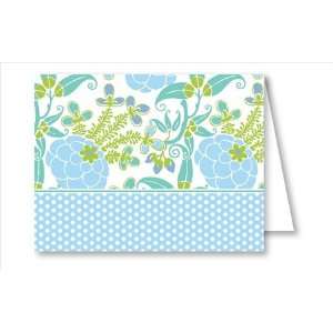  Blue/Green Garden Note Cards