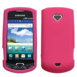 For Alltel Samsung i100 Gem Phone Hot Pink Accessory Silicone Skin 