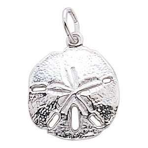    Rembrandt Charms Sand Dollar Charm, 14K White Gold Jewelry