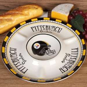 Memory Company Pittsburgh Steelers Game Day Chip and Dip Tray  