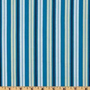  44 Wide Poky Little Puppy Stripes Blue Fabric By The 