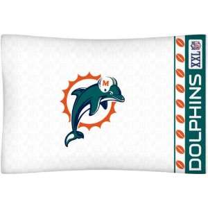  Miami Dolphins Pillowcase   Standard