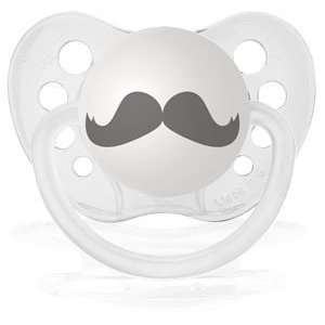  Expression Pacifier Mustache the Barber  Clear 