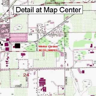  USGS Topographic Quadrangle Map   Winter Garden, Florida 