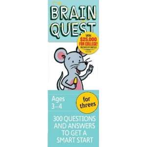  Brain Quest for Threes, Revised 4th Edition Toys & Games