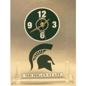  Michigan State Spartans Desk Clock 
