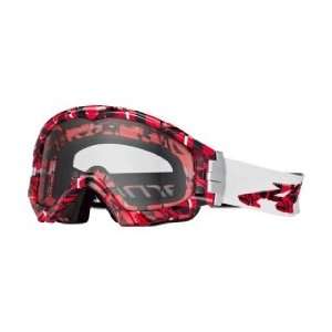  Arnette Series 3 MX Cherry Red Plaid Goggles with Clear 