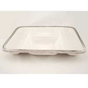  Arte Italica Tuscan Large Rectangle Divided Dish Kitchen 