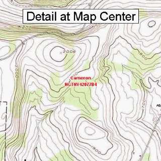  USGS Topographic Quadrangle Map   Cameron, New York 
