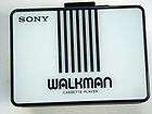 RARE Vtg Sony Walkman Cassette Player WM A10, White & Black, Works