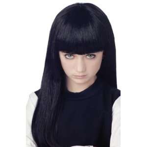  Childrens Long Black Witch Costume Wig Toys & Games