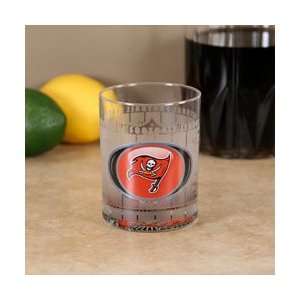  Tampa Bay Buccaneers Frosted Bottoms Up Executive Glass 