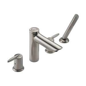 Delta T4785 SS Grail Two Handle Roman Tub Faucet Trim with Hand Shower 