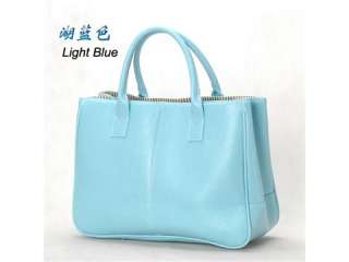 NEW L blue Ladys PU Leather Shoulder Bags Handbags T2  
