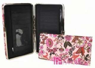NEW Country Flower Floral Print Flat Opera Wallet Pink  