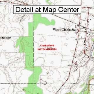  USGS Topographic Quadrangle Map   Clarksfield, Ohio 