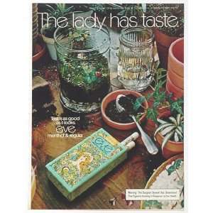    1972 Eve Cigarette Terrarium Print Ad (3555)