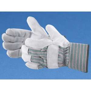  Leather Palm Gloves with Safety Cuff, Large