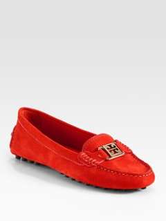 tory burch kendrick suede logo loafers $ 275 00 more colors pre order