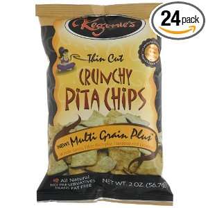 Regenies Pita Chips Multi Grain Plus, 2.0 Ounce Bags (Pack of 24)