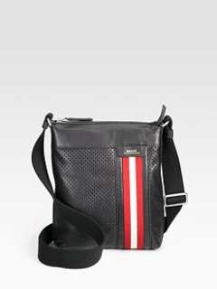 Bally   Perforated Crossbody Messenger