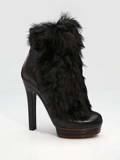   write a review smooth leather platform style trimmed with alpaca fur
