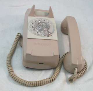 Vintage GTE Automatic Electric Beige Wall Rotary Dial Phone NOS w/Box 