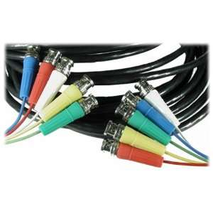BetterCables 5M (16.40 ft) 5 Channel Silver Serpent RGB+HV Cable BNC 