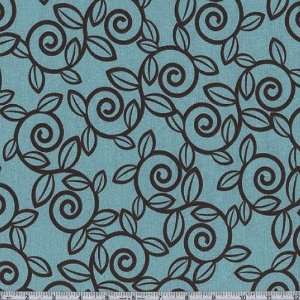  54 Wide Trellis Sea/Chocolate Fabric By The Yard Arts 