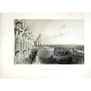  1838 Scotland View Stirling Castle Ramparts Print